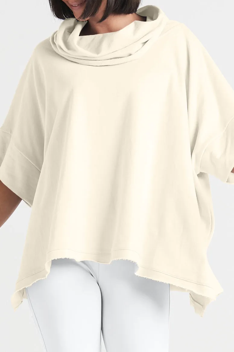 French Terry Cowl Neck Sweatshirt