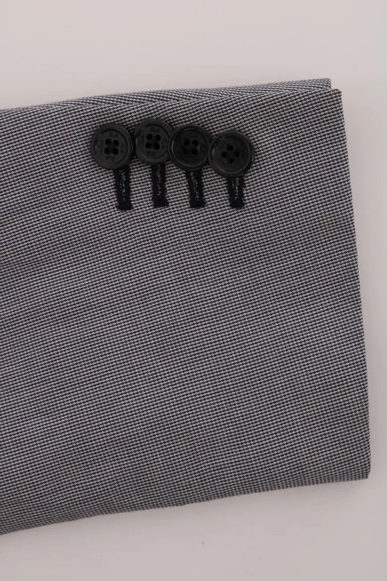 Gray Two Button Slim Fit Suit